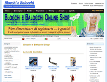 Tablet Screenshot of blocchiebalocchi.it